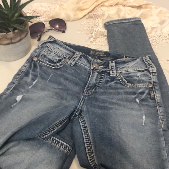 Silver Suki sz27 Mid Skinny Joga Jeans - Picture 4 of 6